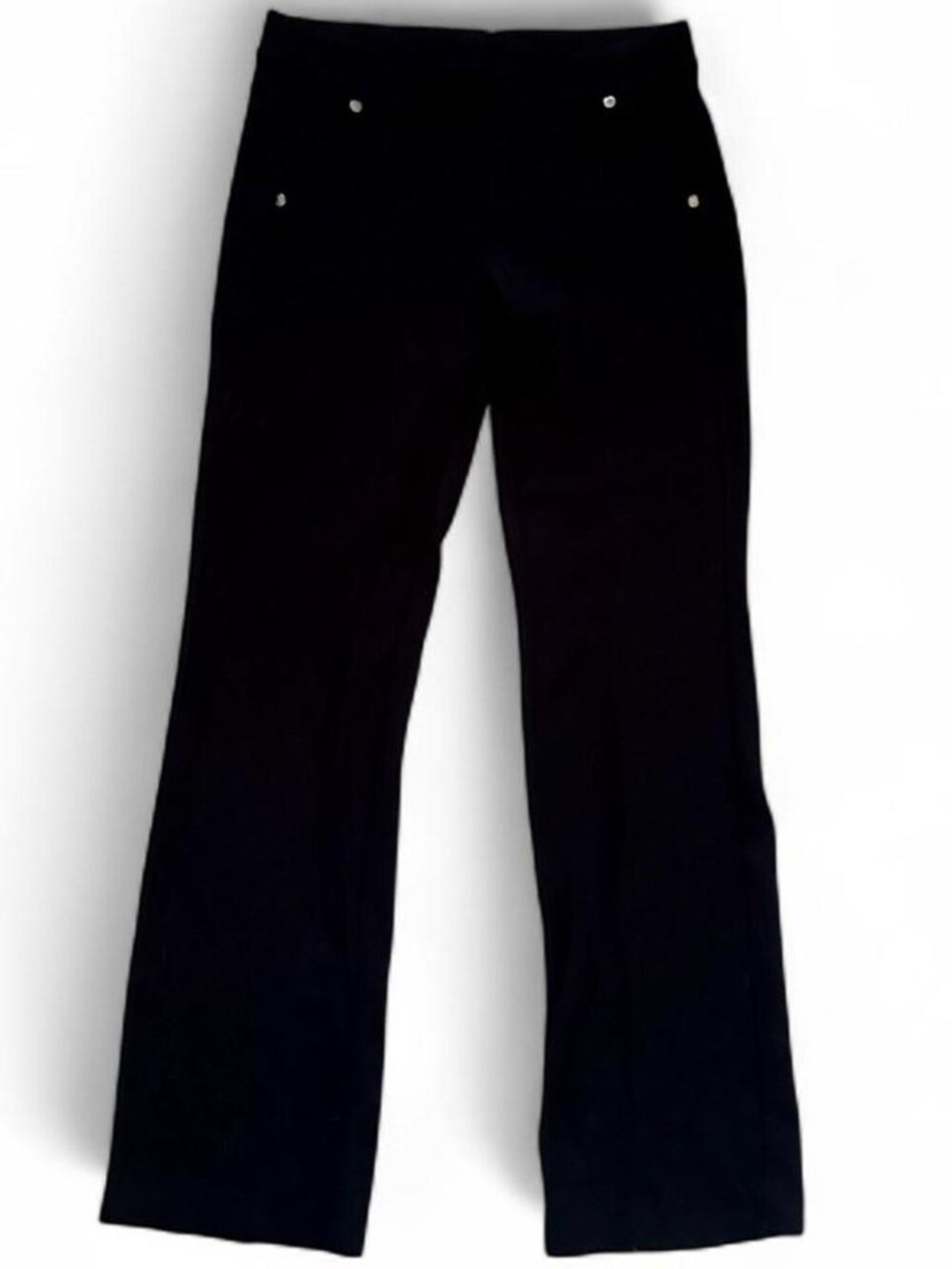 Calvin Klein Performance Black Stretch Legging/Pant with Pockets and Gold Rivets